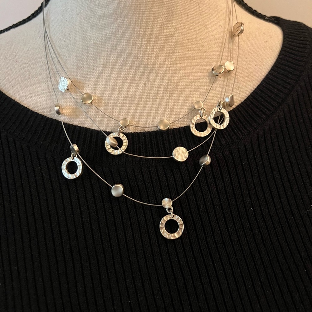 Cute Silver Tone Fashion Necklace